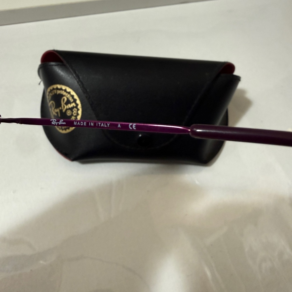 Ray-Ban Violet Frame with Amber Lenses Sunglasses - Picture 7 of 16